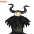 Black Devil Tutu Costume Gothic Halloween Girls Fancy Tutu Dress with Feather Gown Dress